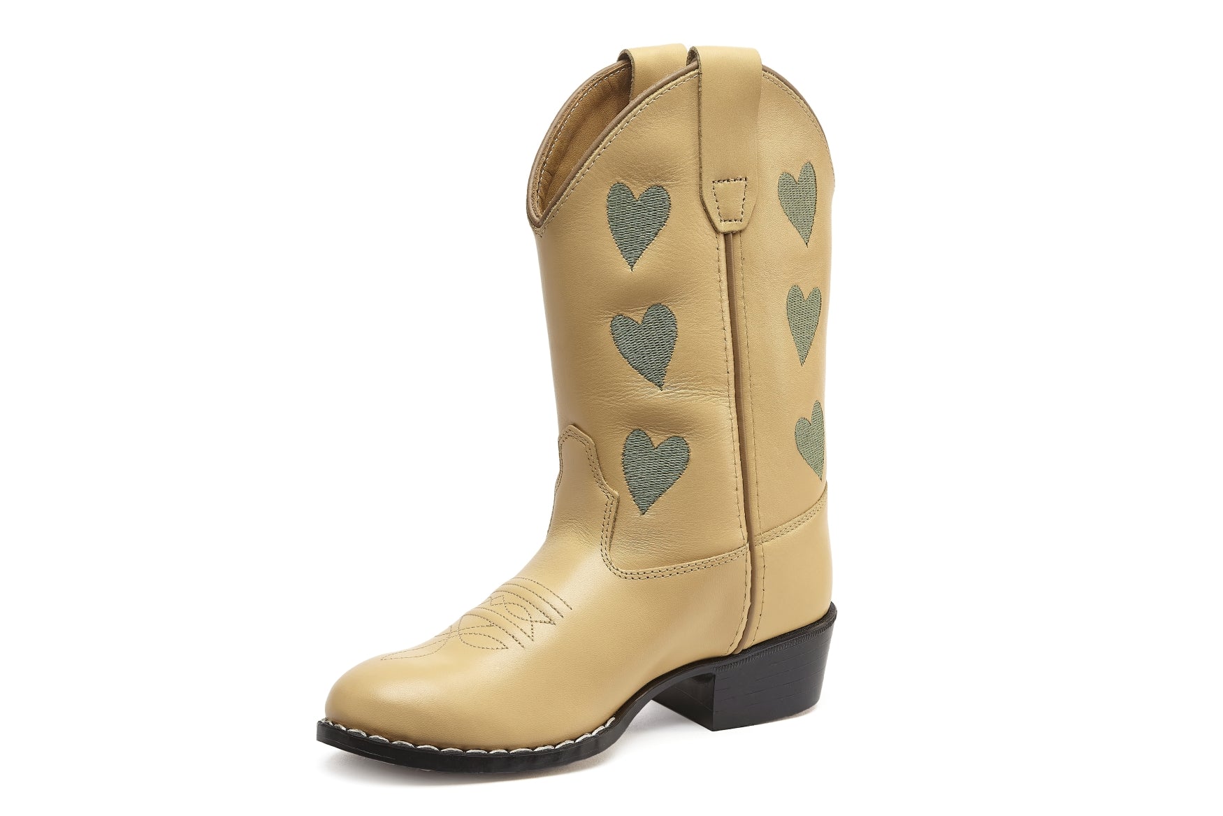 Hearts Creme Green Kids