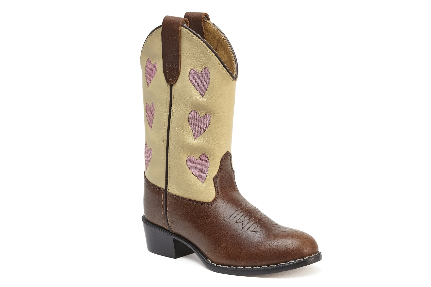 Hearts Creme Brown Kids