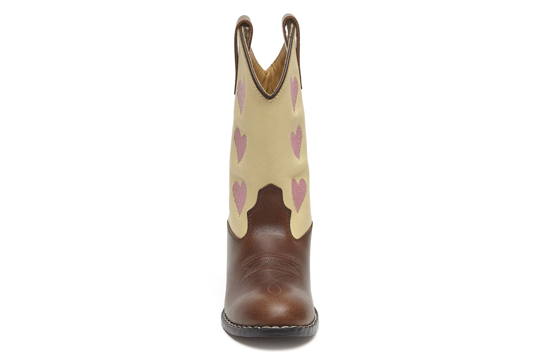 Hearts Creme Brown Kids