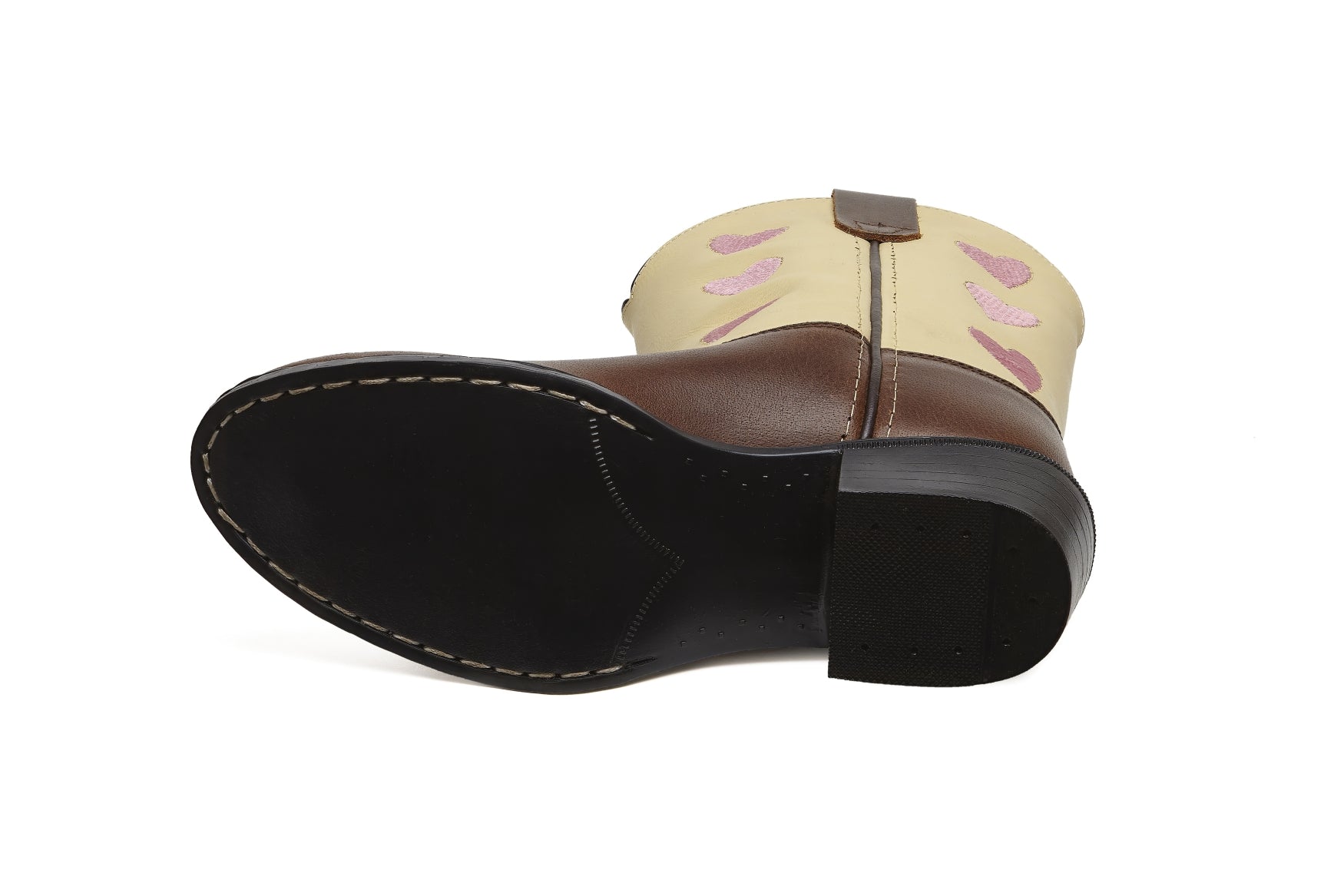 Hearts Creme Brown Kids