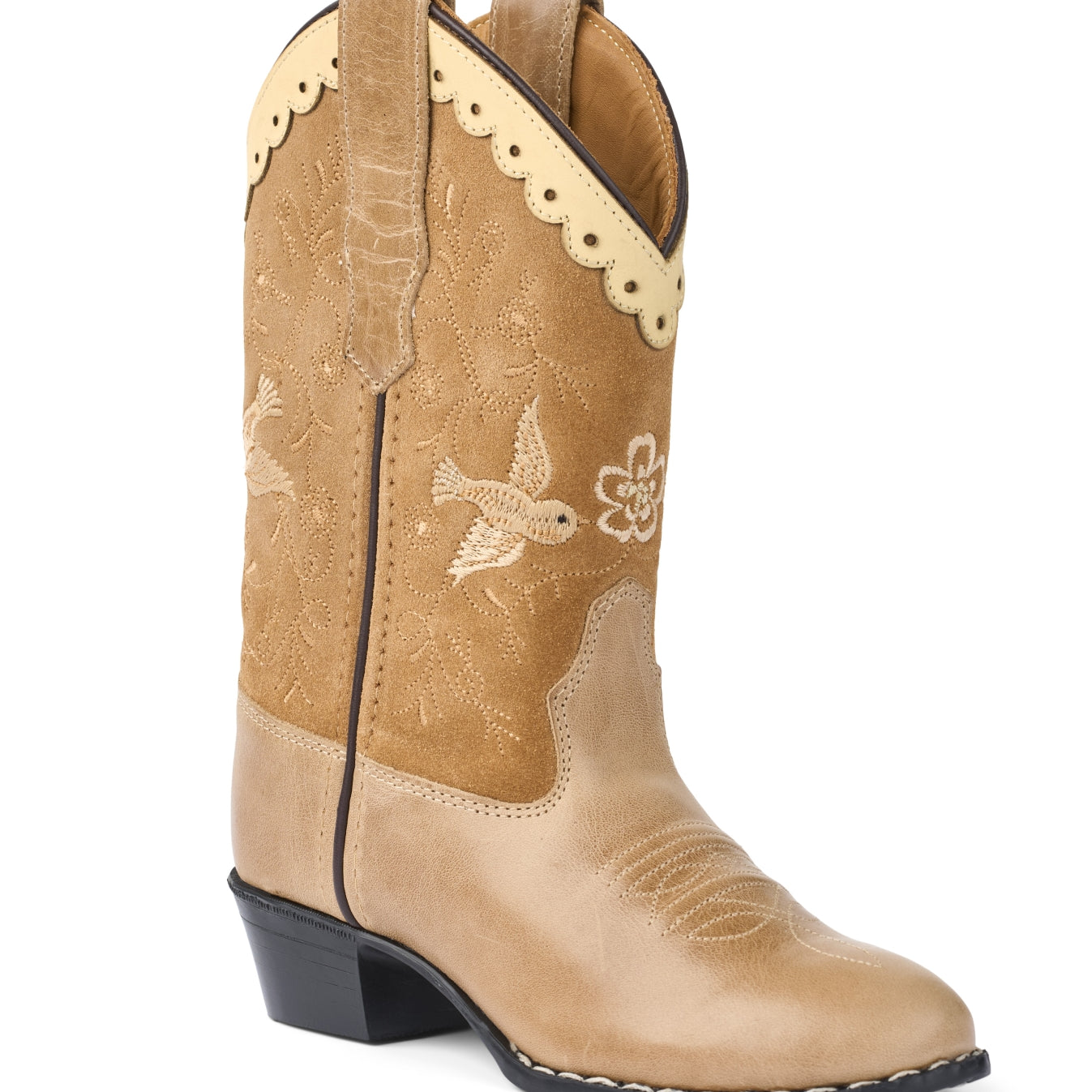 Beige Suede High Kids