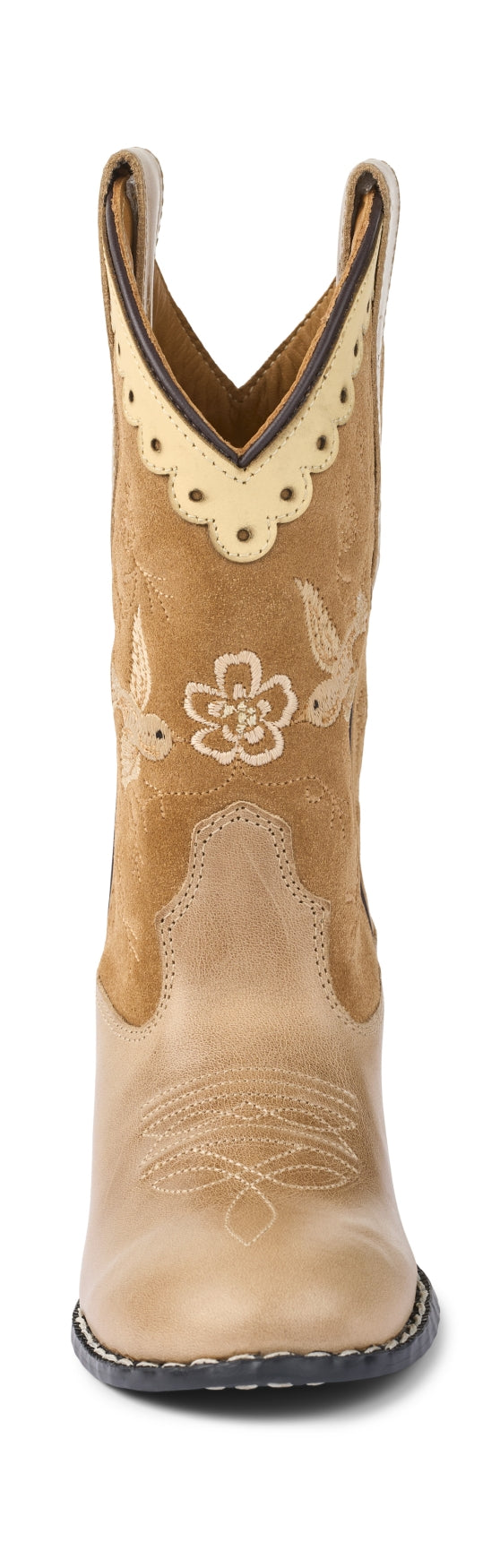 Beige Suede High Kids