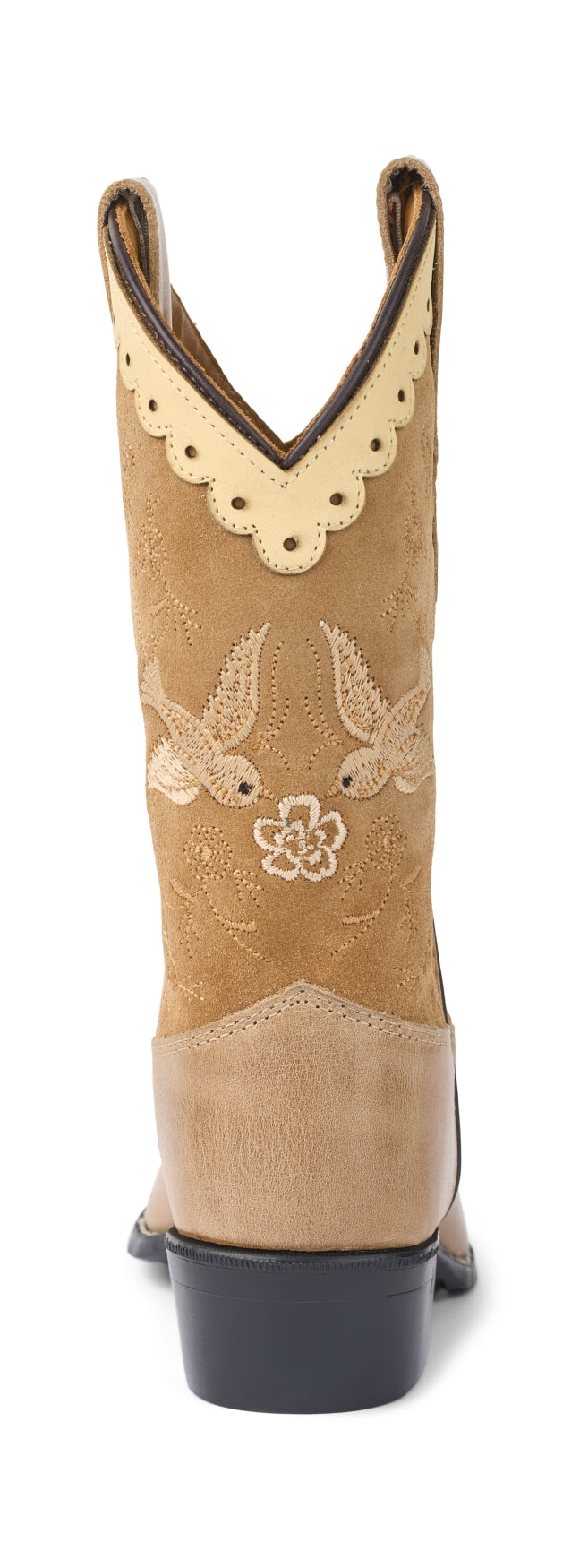 Beige Suede High Kids