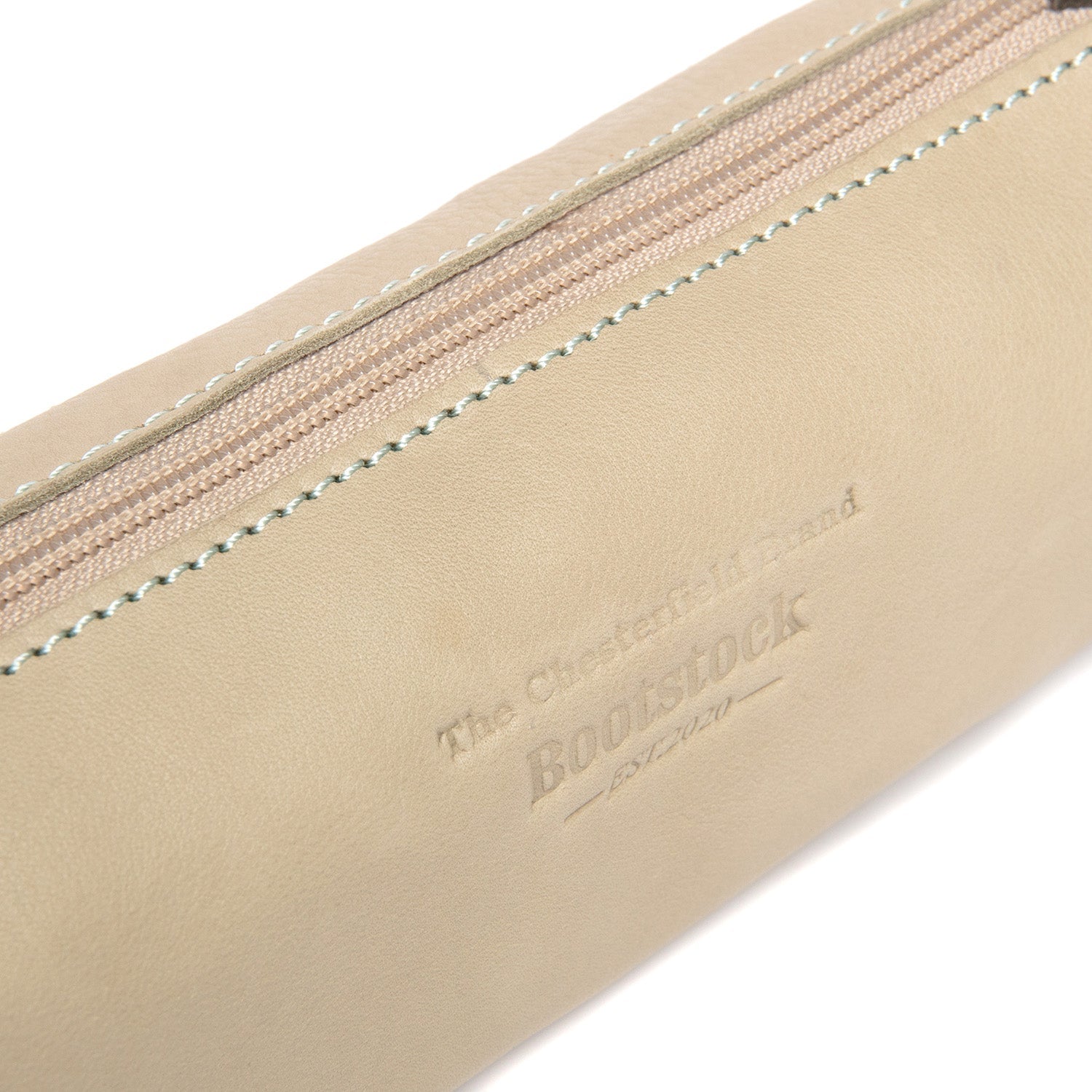 Leather Pen Case Ocean Green Lilybell