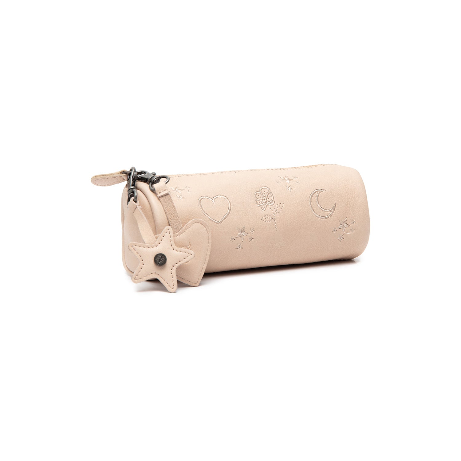 Leather Pen Case Beige Lilybell