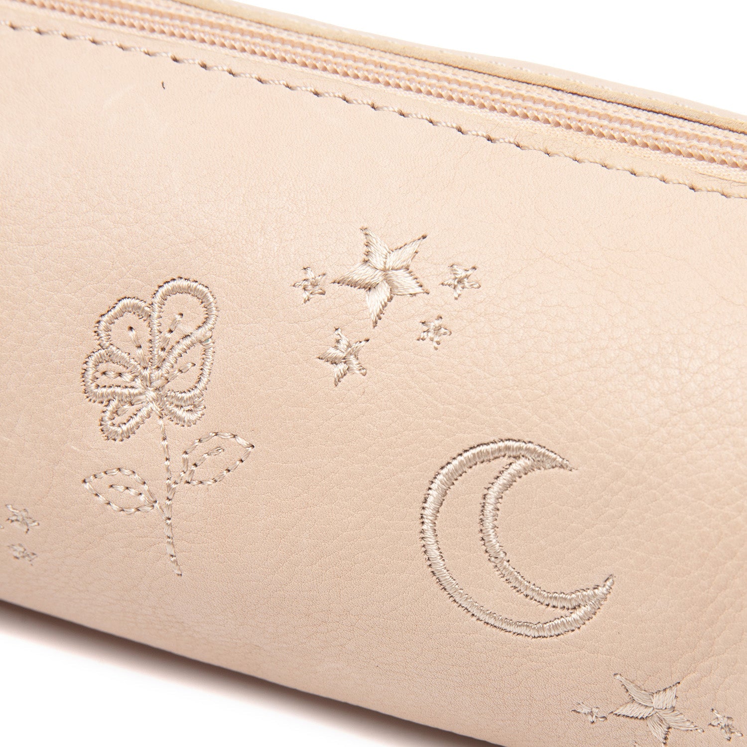 Leather Pen Case Beige Lilybell