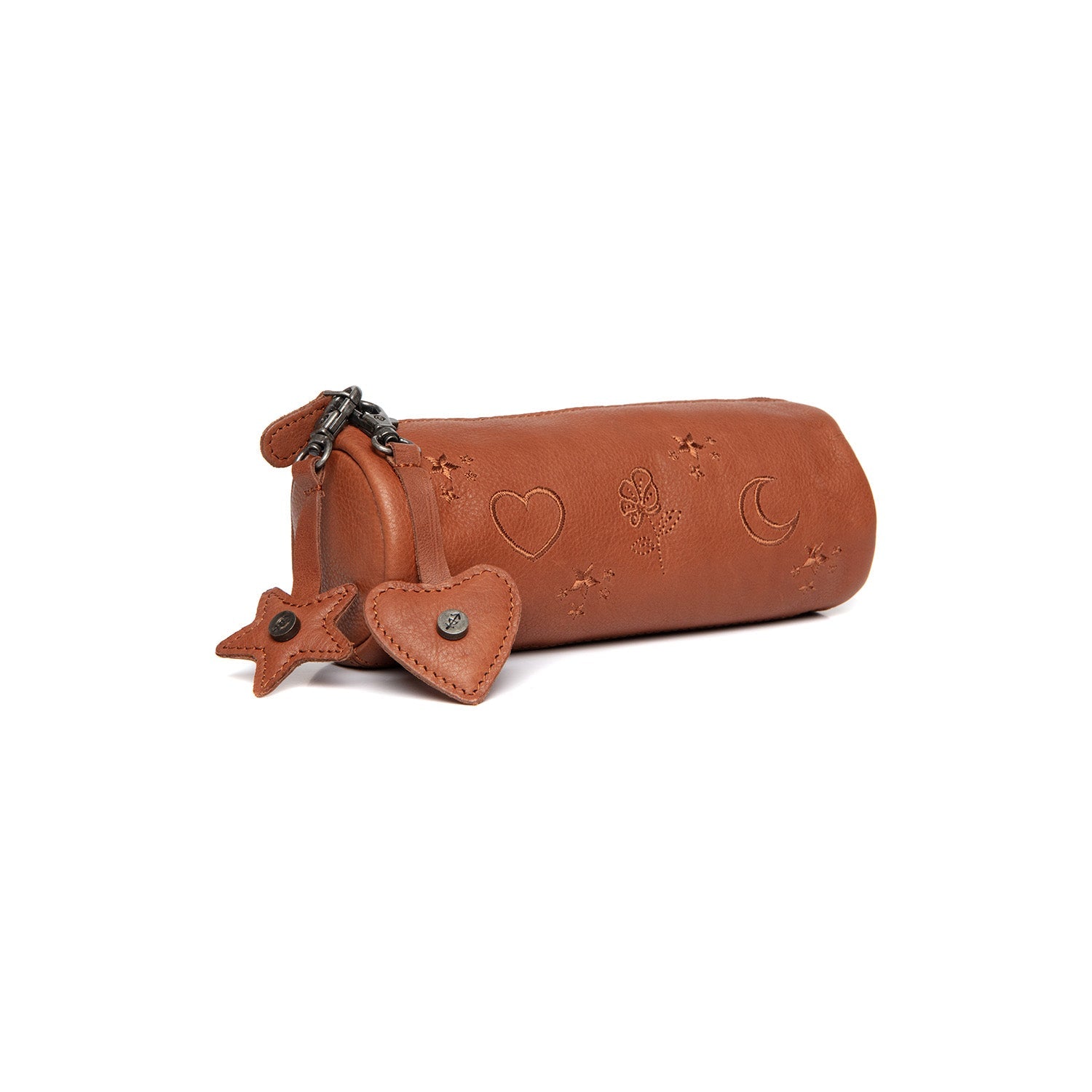 Leather Pen Case Cognac Lilybell