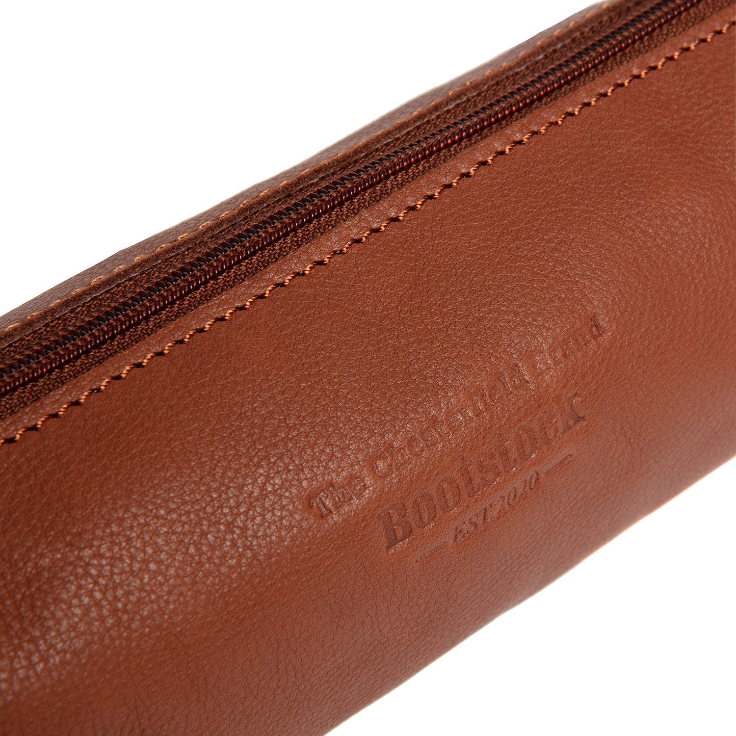 Leather Pen Case Cognac Lilybell