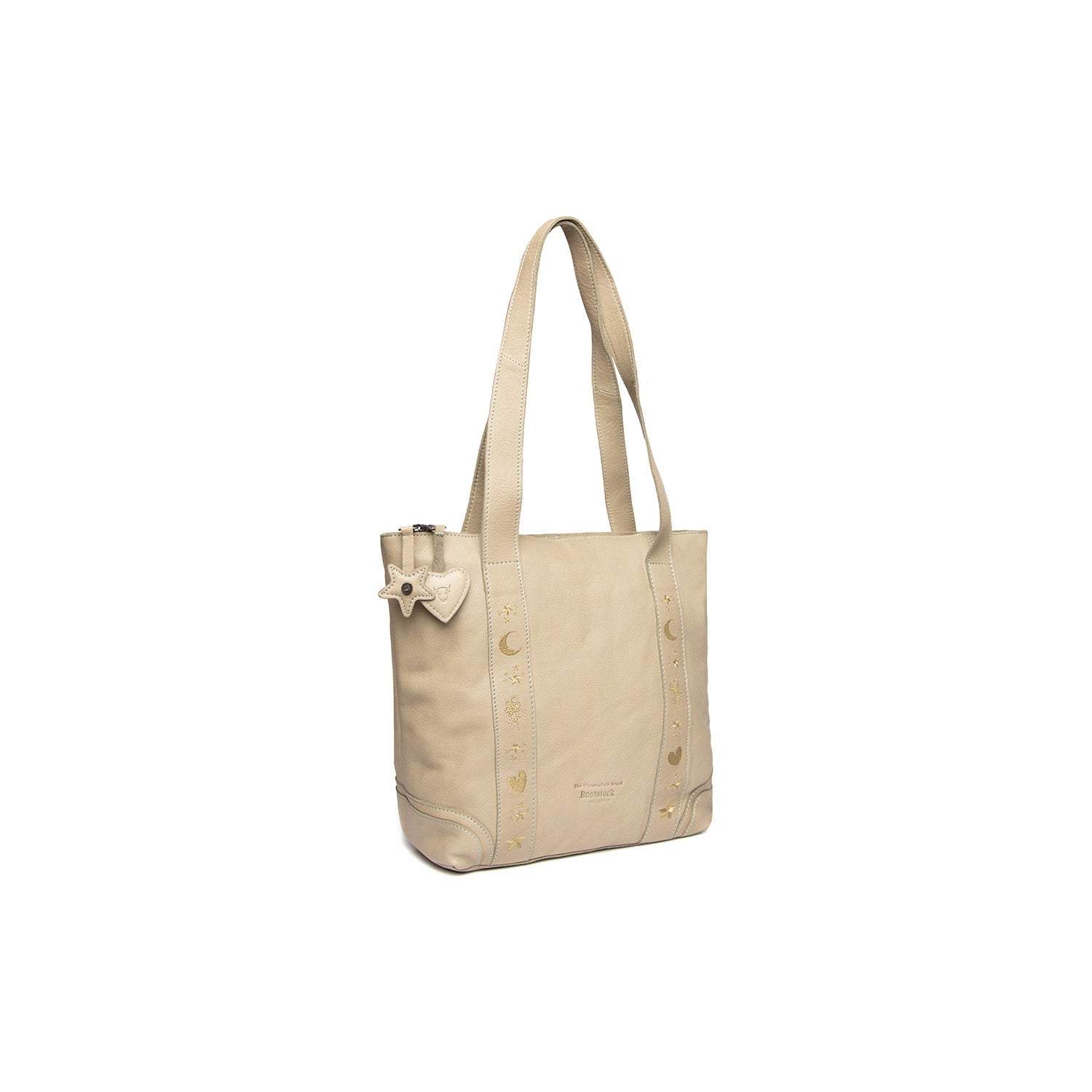 Leather Shopper Ocean Green Heatherly