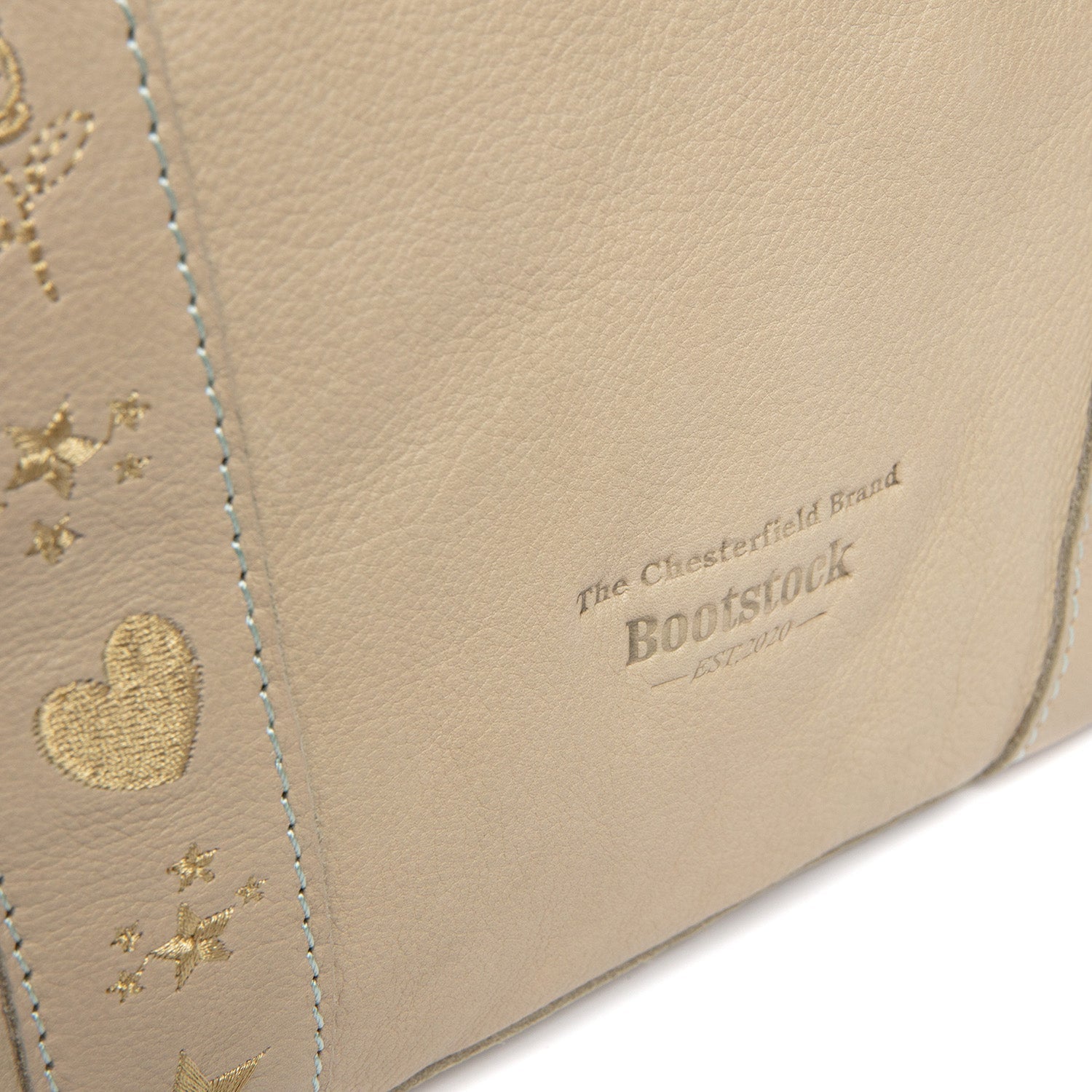 Leather Shopper Ocean Green Heatherly
