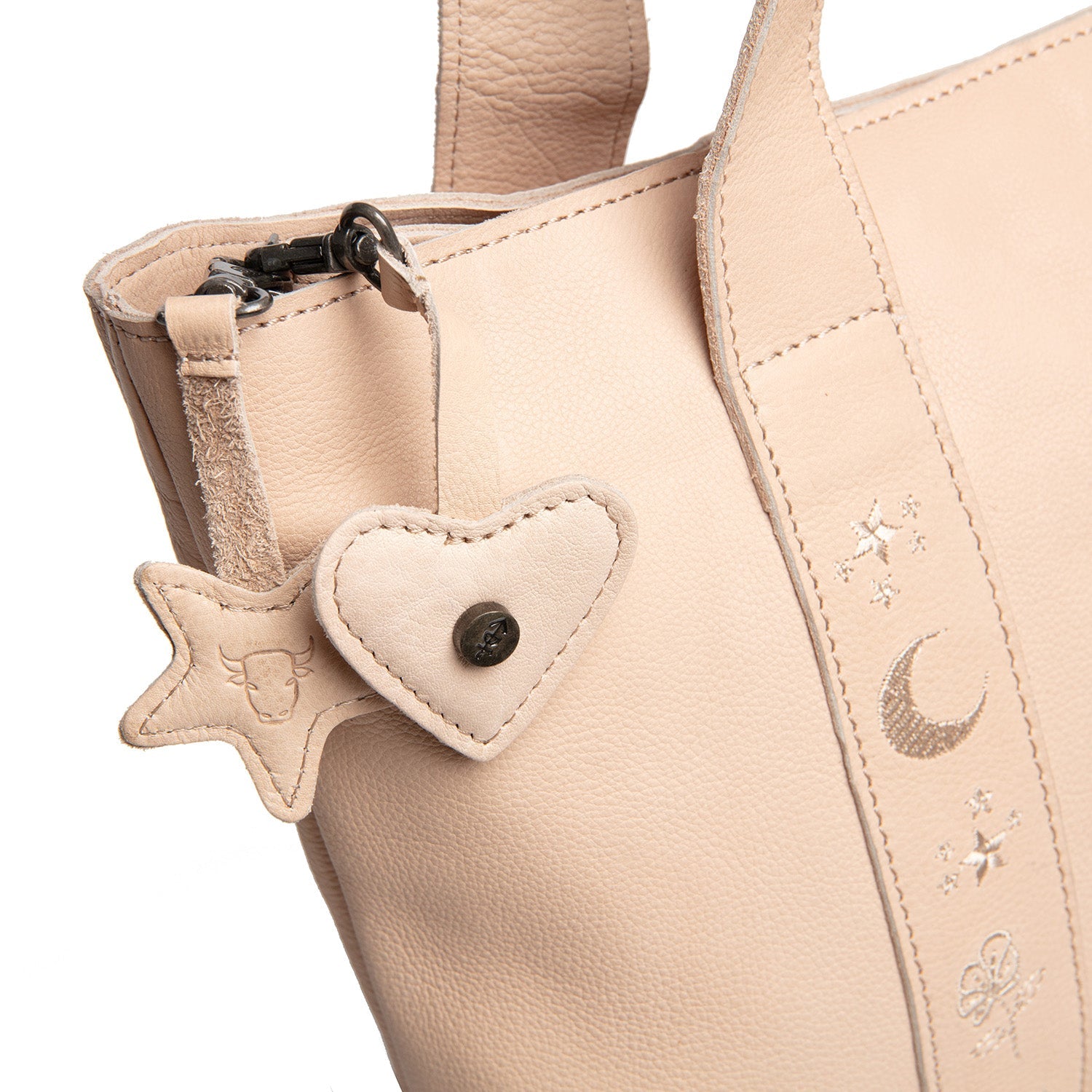 Leather Shopper Beige Heatherly