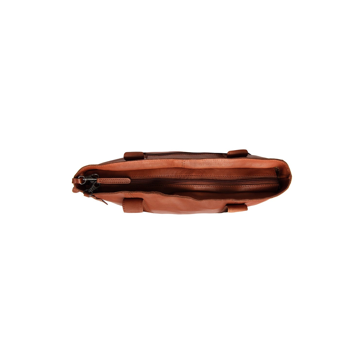 Leather Shopper Cognac Heatherly