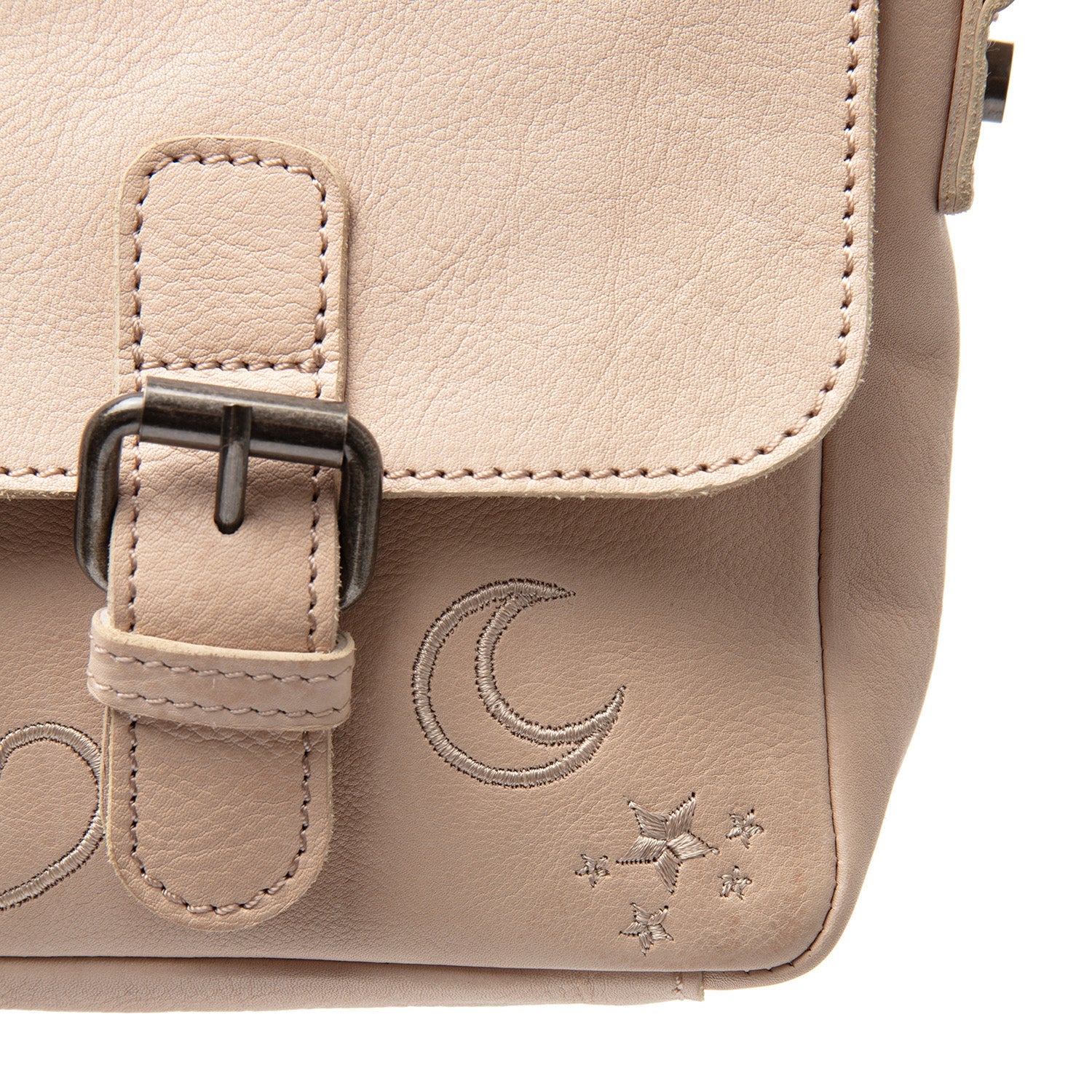 Leather Shoulderbag Beige Feynor
