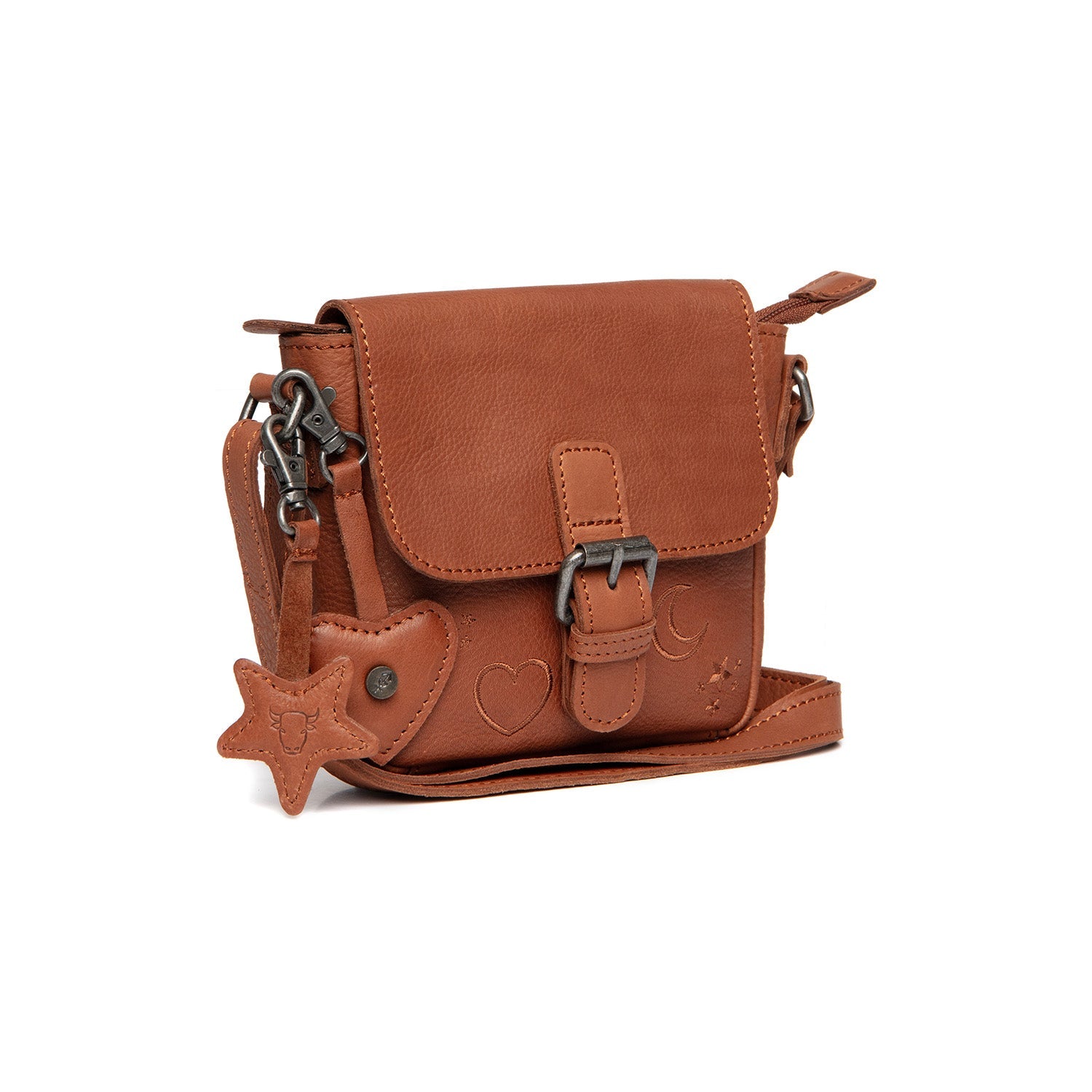 Leather Shoulderbag Cognac Feynor