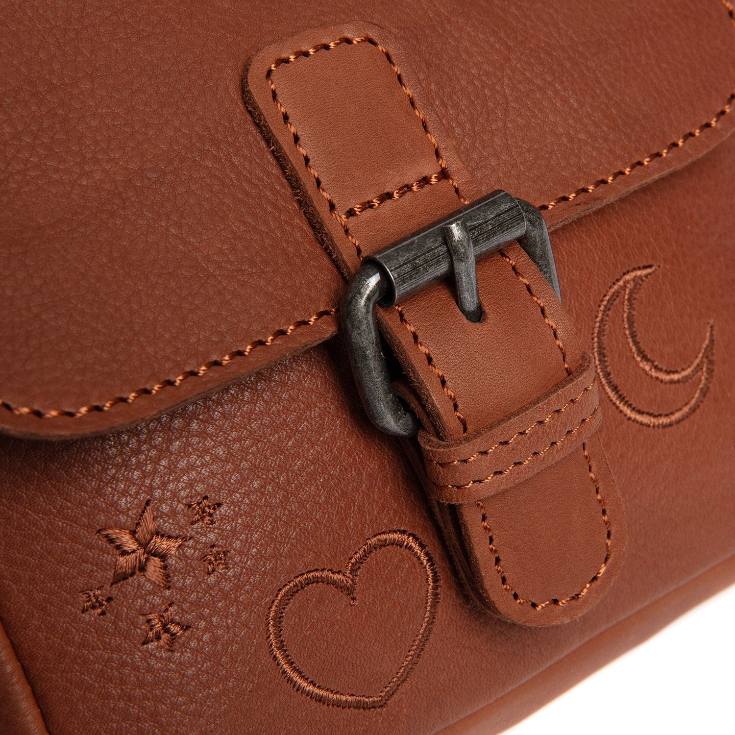 Leather Shoulderbag Cognac Feynor