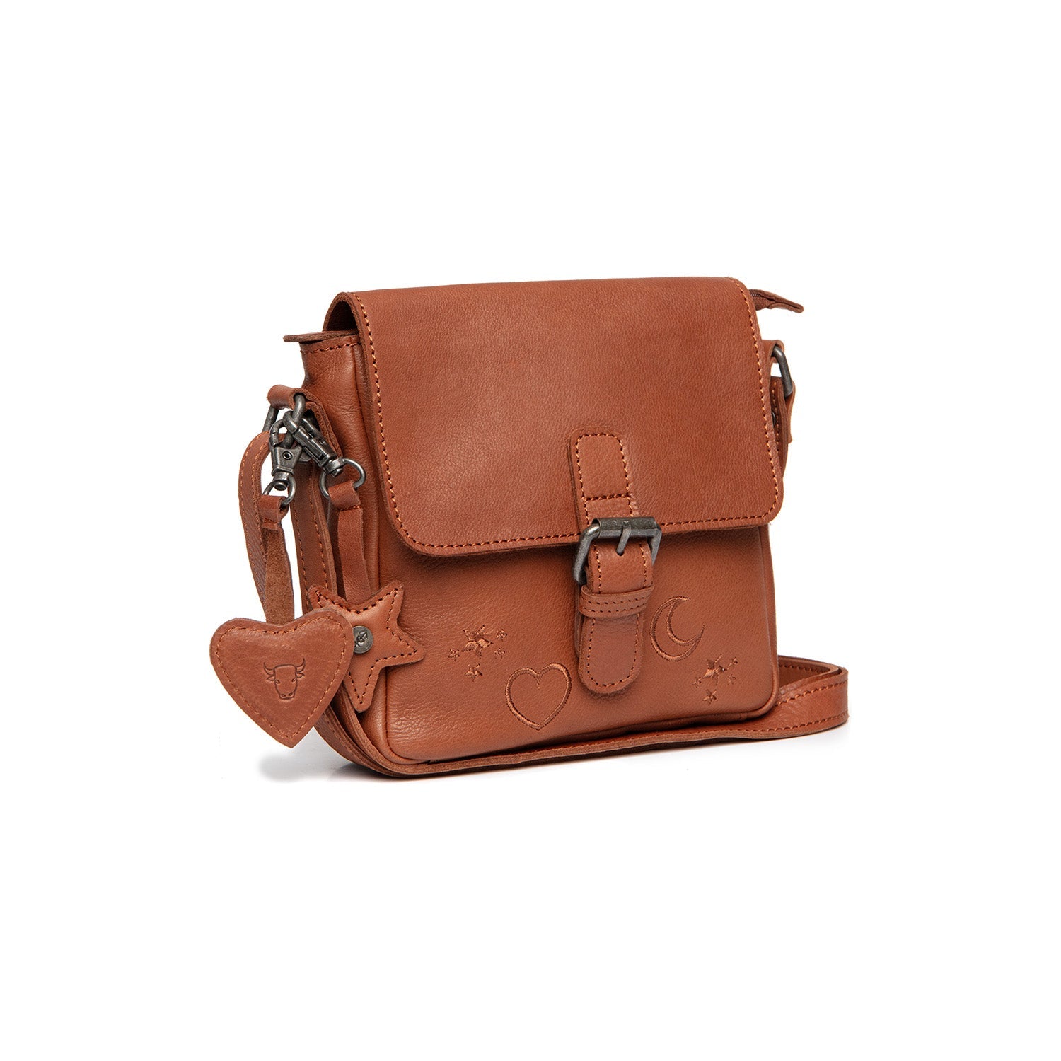 Leather Shoulderbag Cognac Primrose