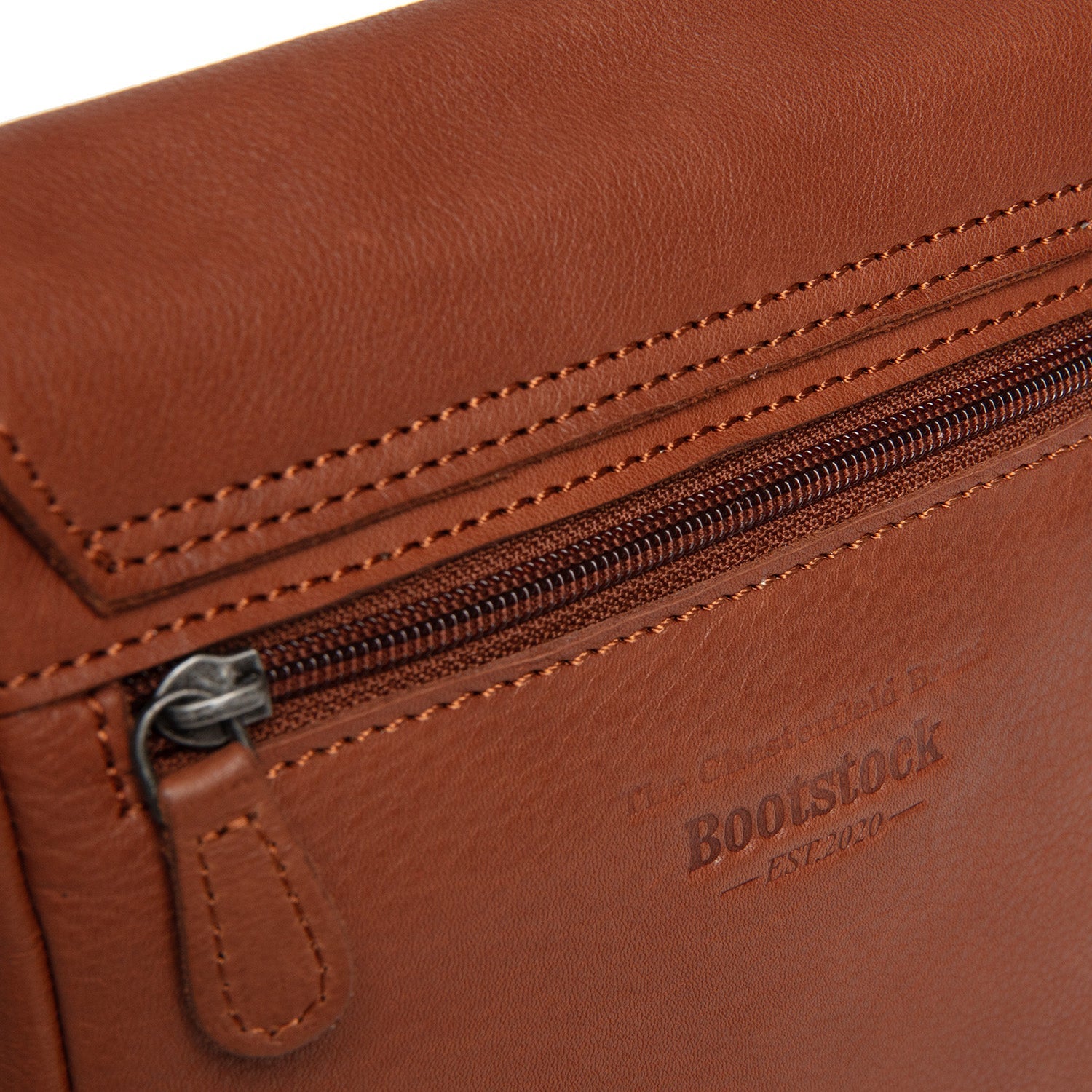 Leather Shoulderbag Cognac Primrose