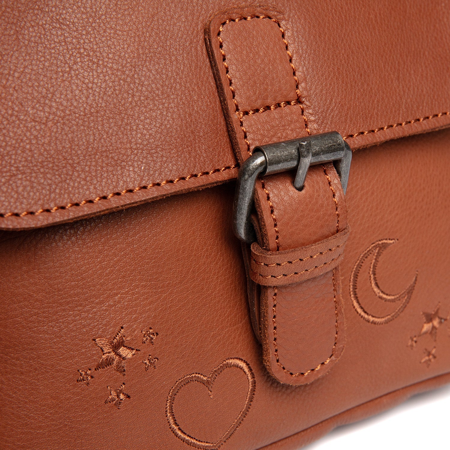 Leather Shoulderbag Cognac Primrose