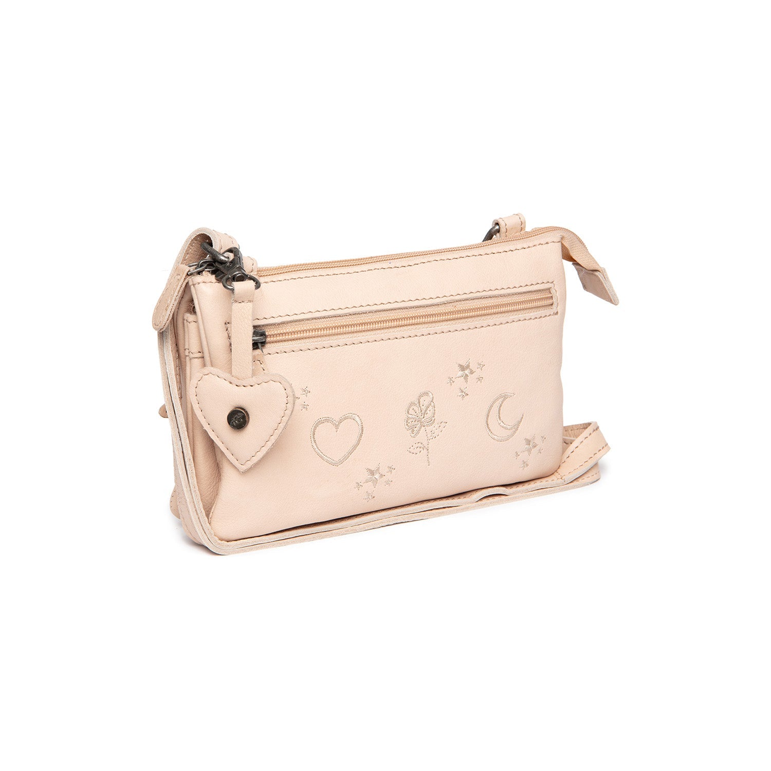 Leather Shoulderbag Beige Tovelove