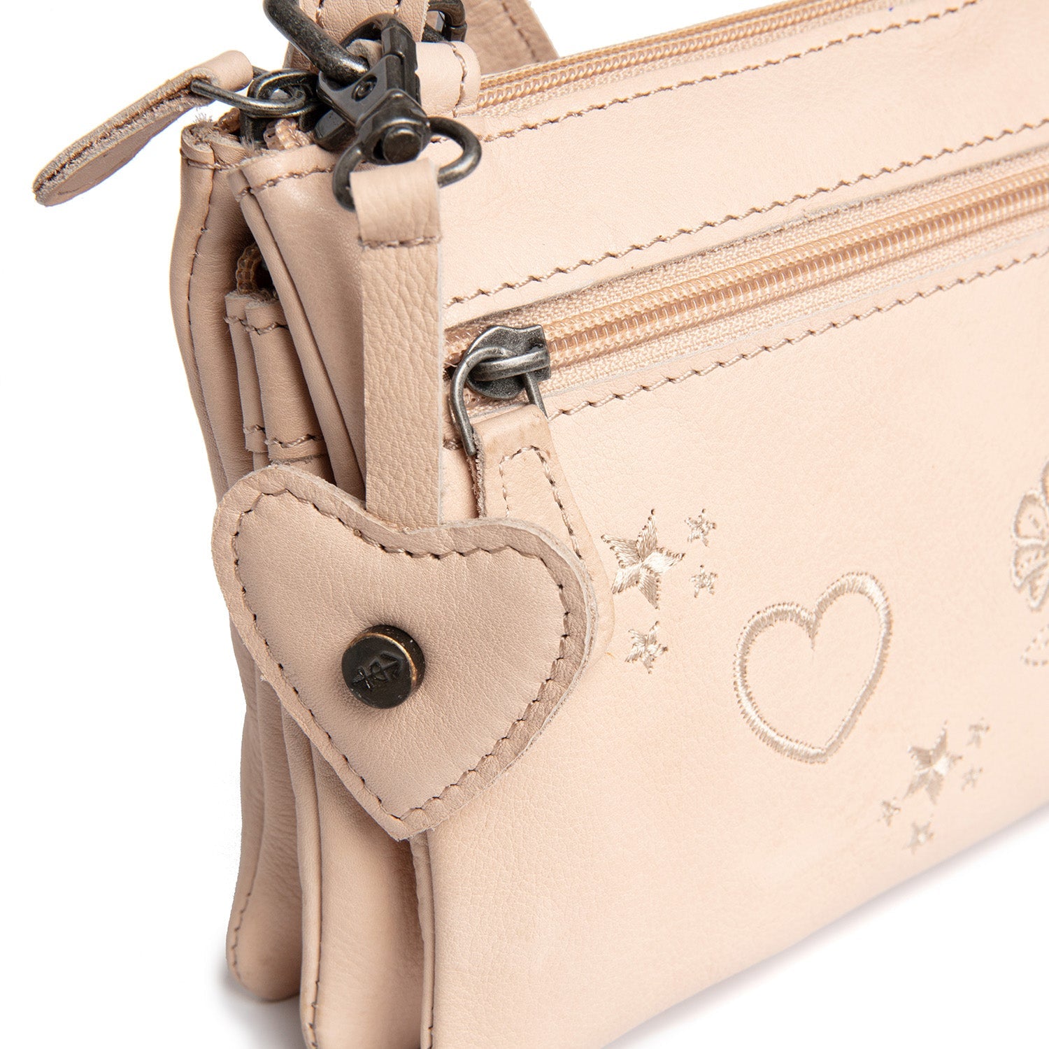 Leather Shoulderbag Beige Tovelove