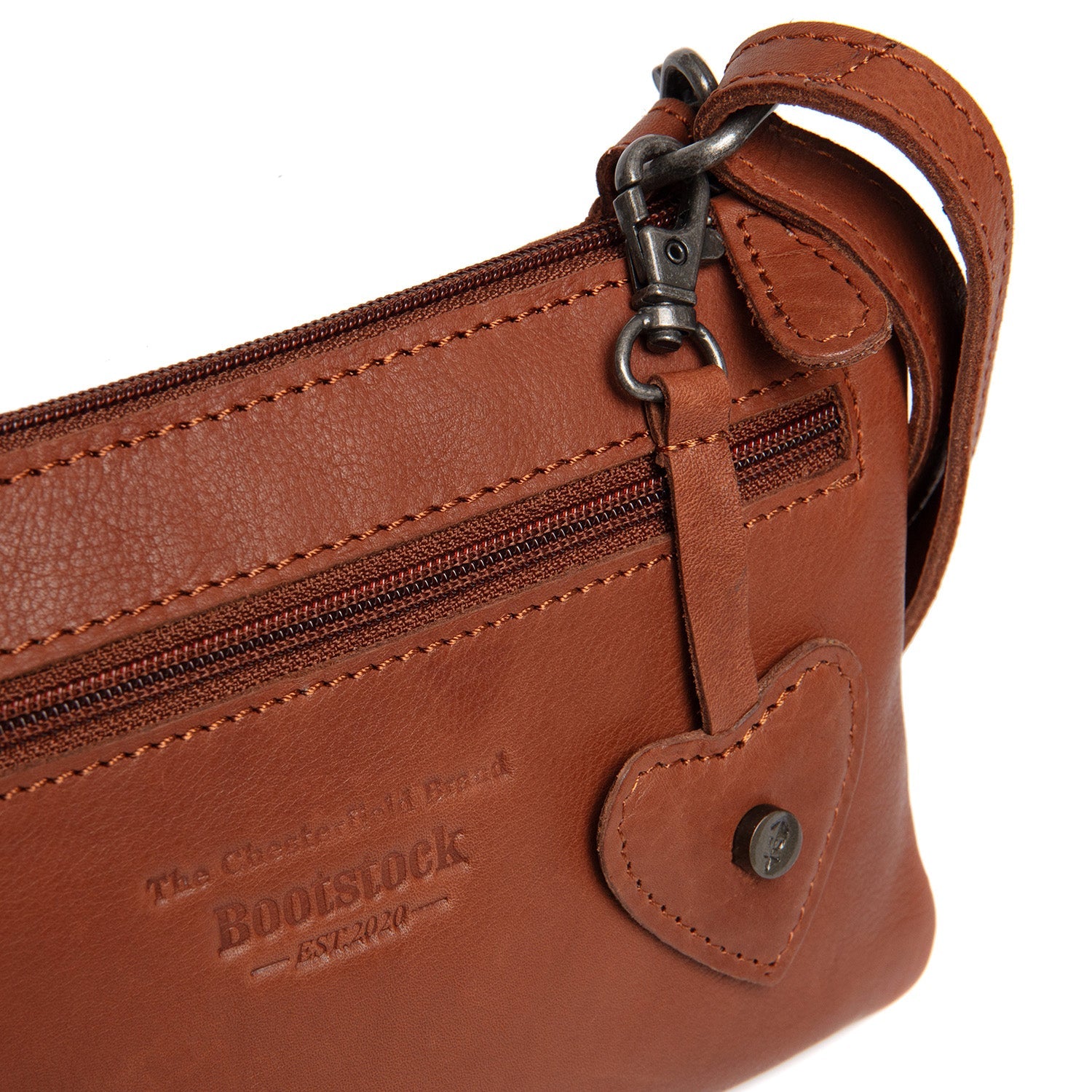 Leather Shoulderbag Cognac Tovelove