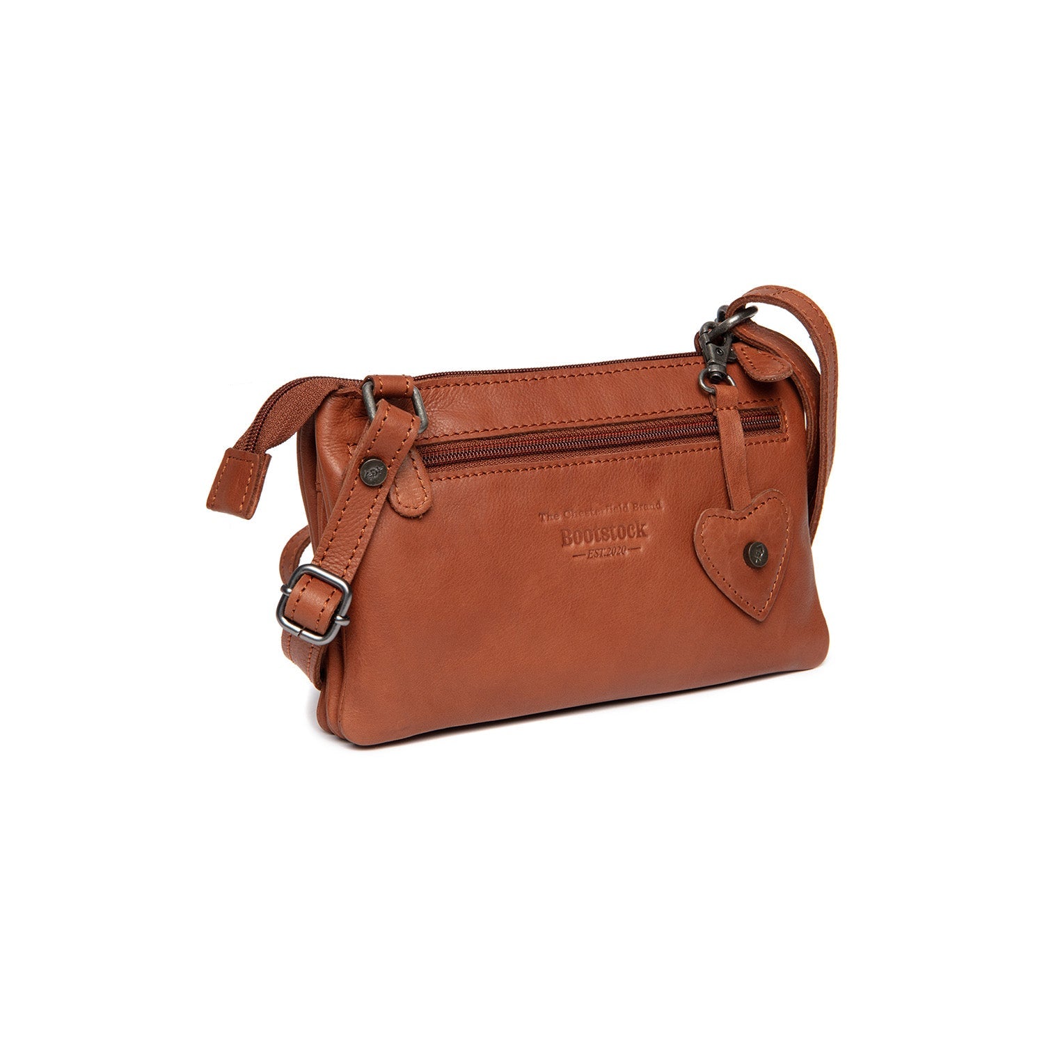 Leather Shoulderbag Cognac Tovelove