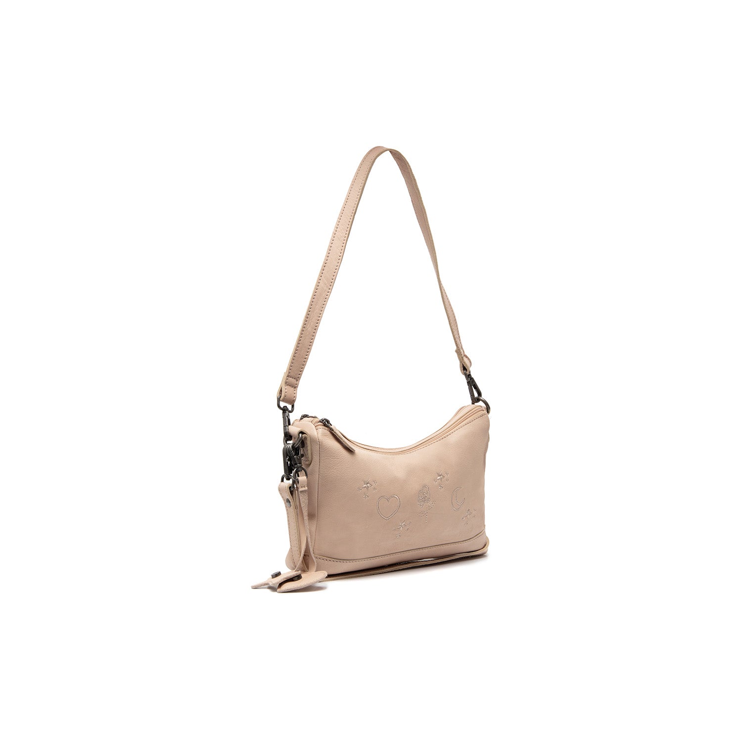 Leather Shoulderbag Beige Clover