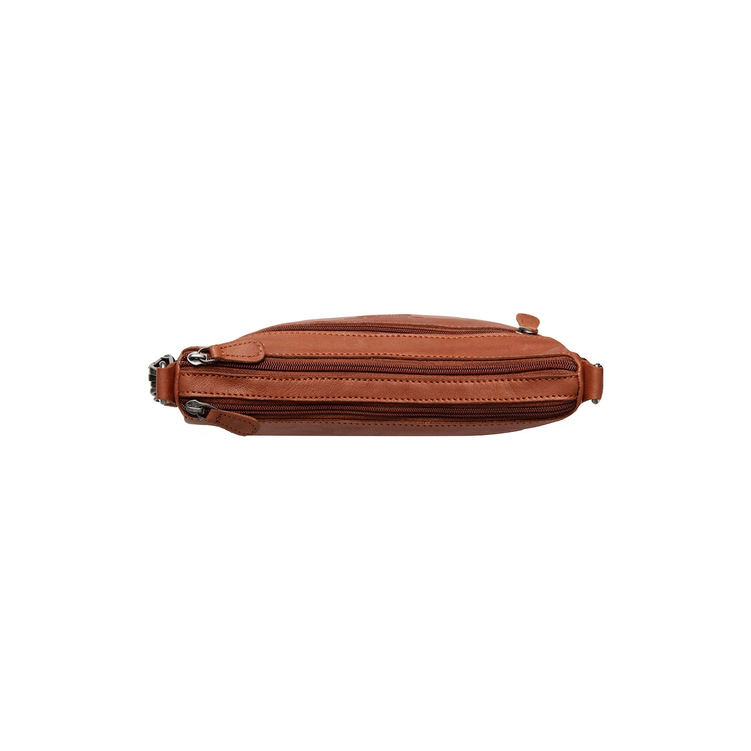 Leather Shoulderbag Cognac Clover