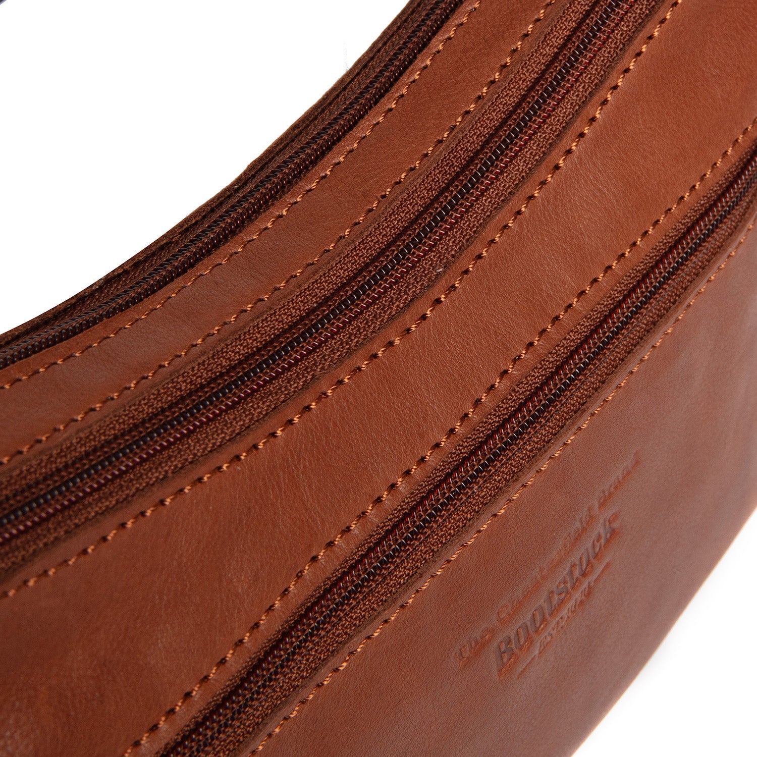 Leather Shoulderbag Cognac Clover