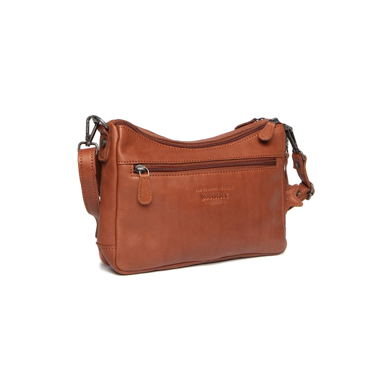 Leather Shoulderbag Cognac Clover