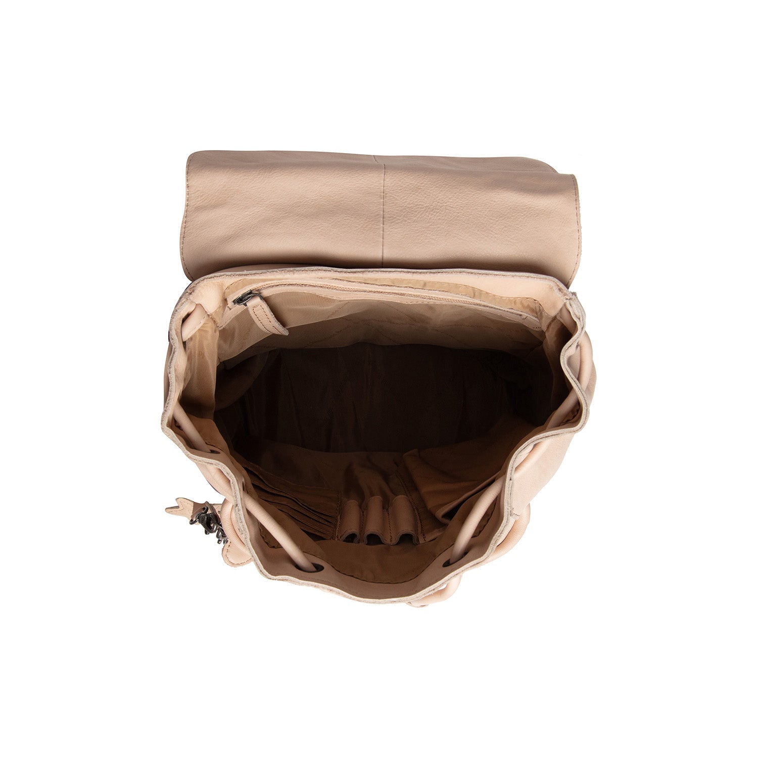 Leather Backpack Beige Westwick