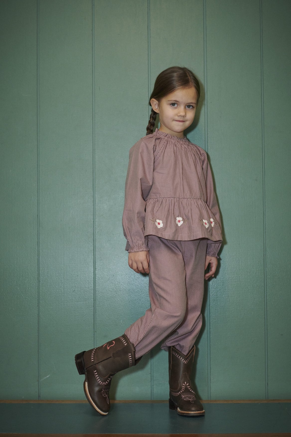 Bow boot Low Dark Brown Kids