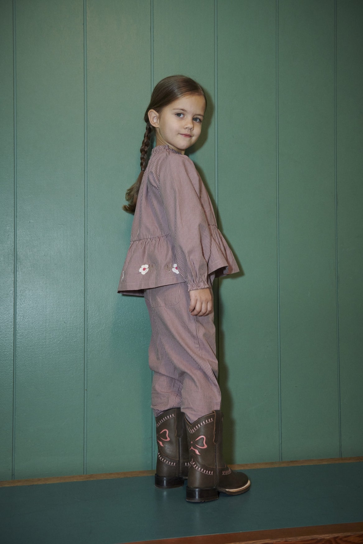 Bow boot Low Dark Brown Kids