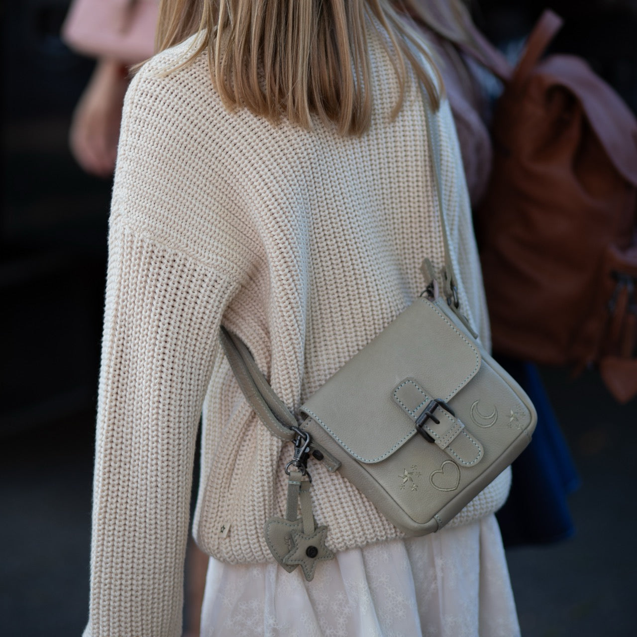 Leather Shoulderbag Ocean Green Feynor