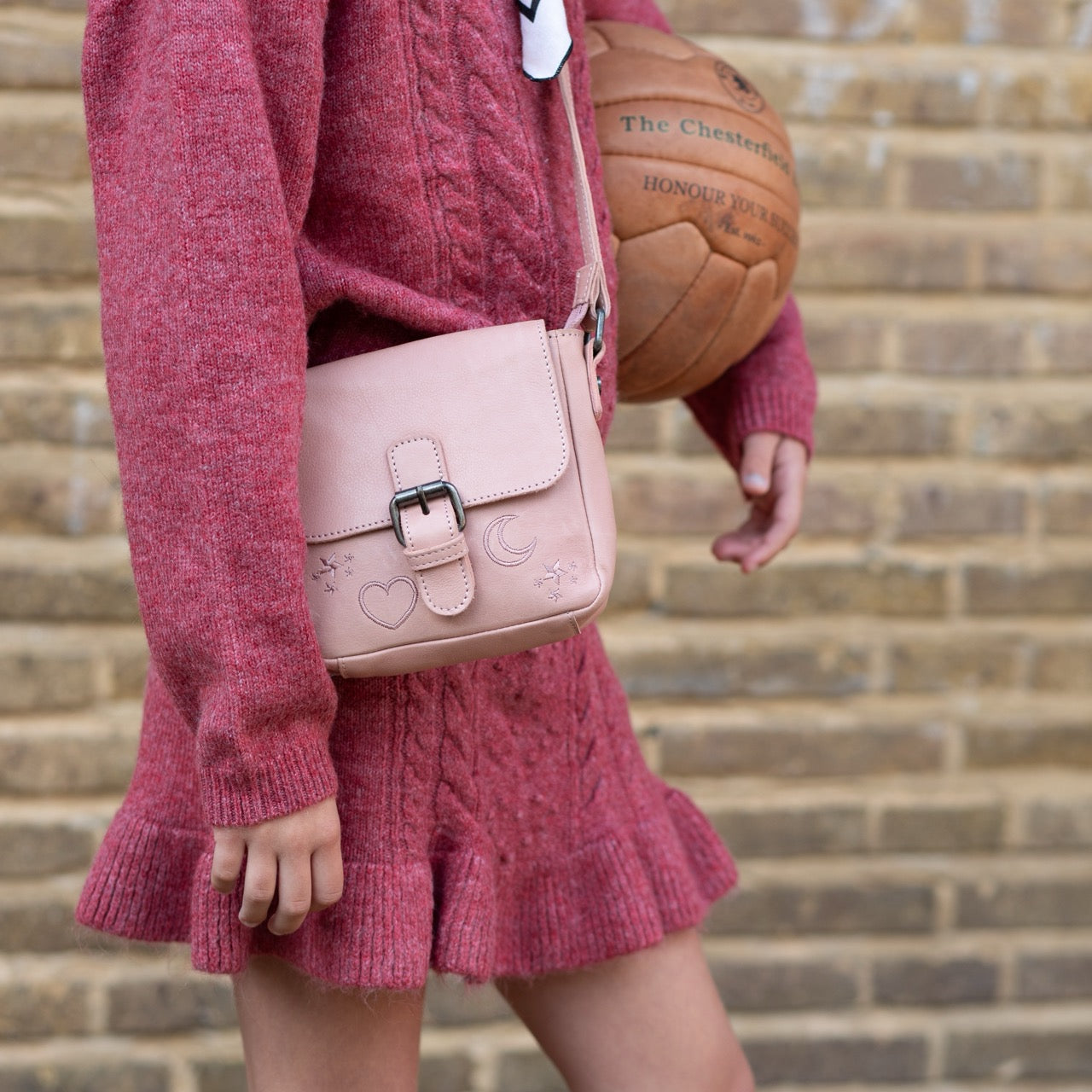 Leather Shoulderbag Vintage Rose Feynor