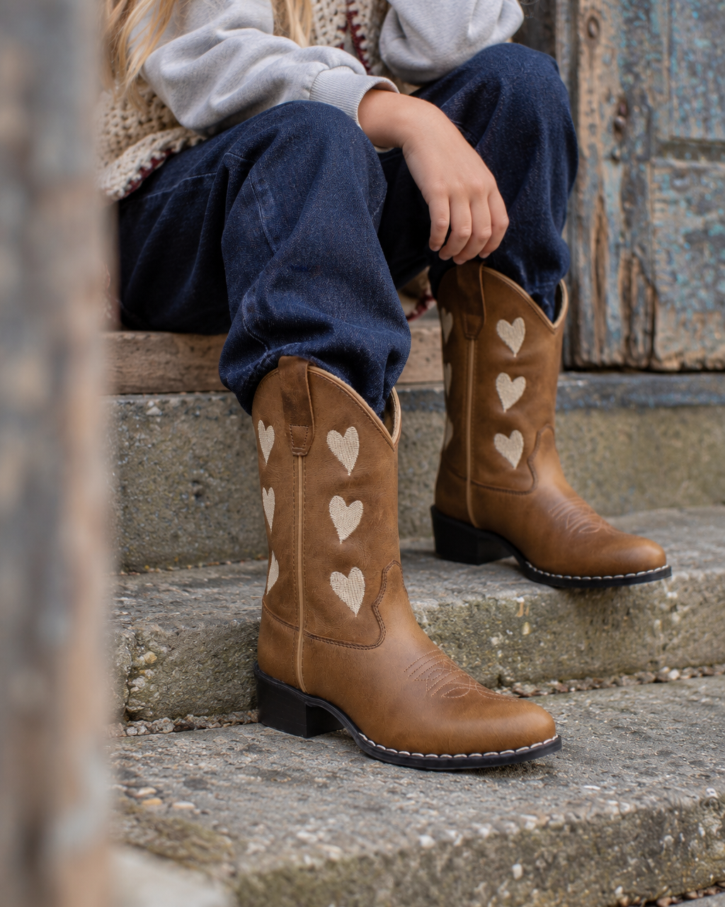 Hearts Brown Kids