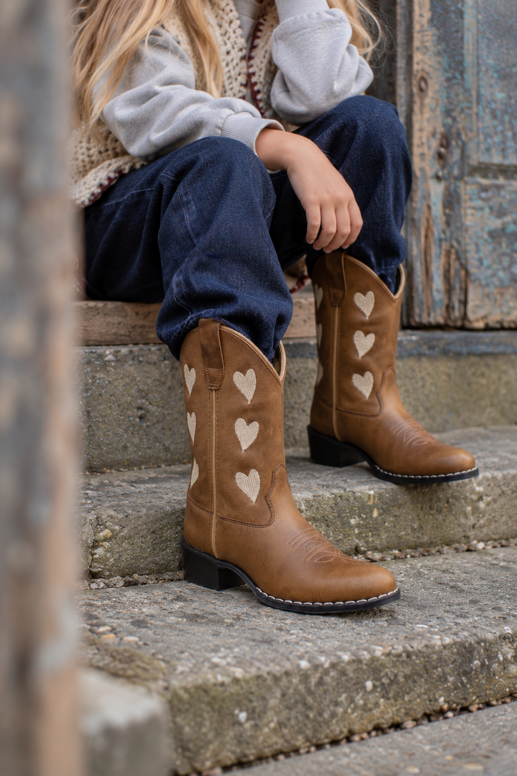 Hearts Brown Kids