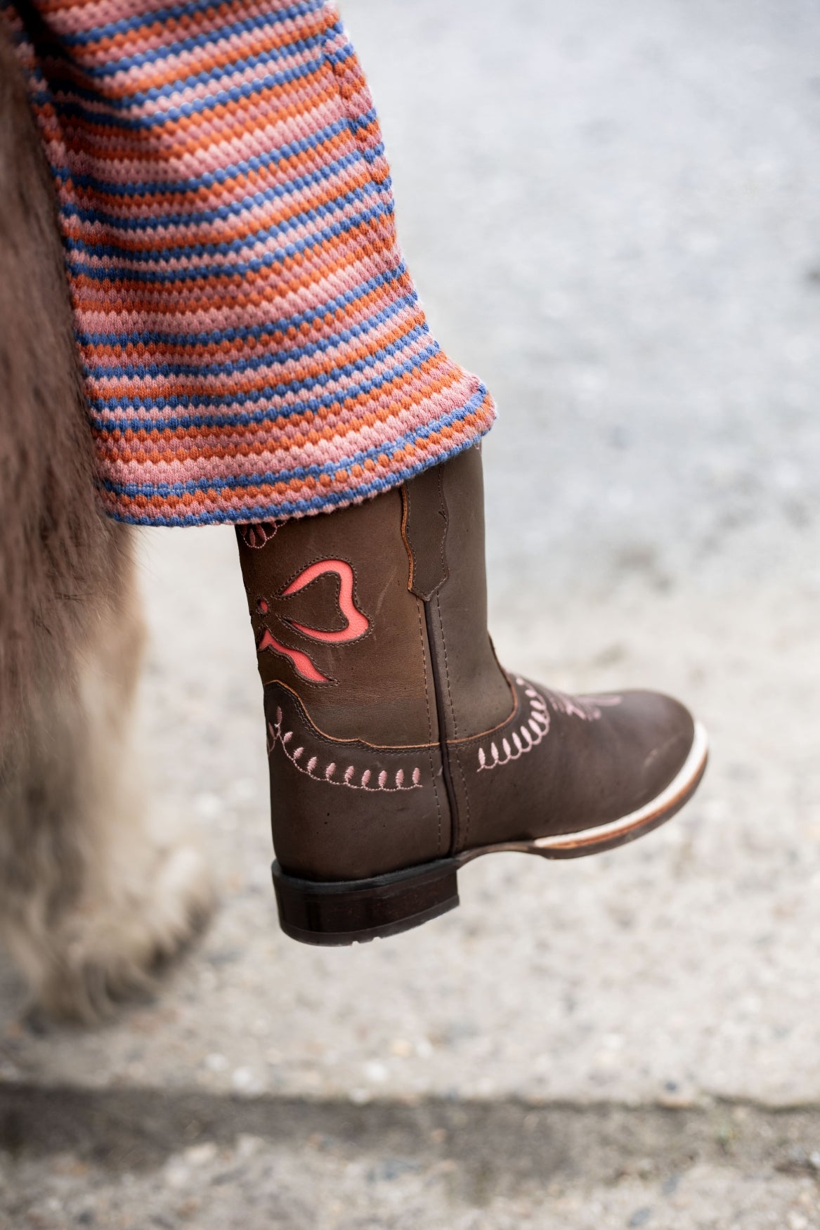 Bow Boot Low Dark Brown Junior