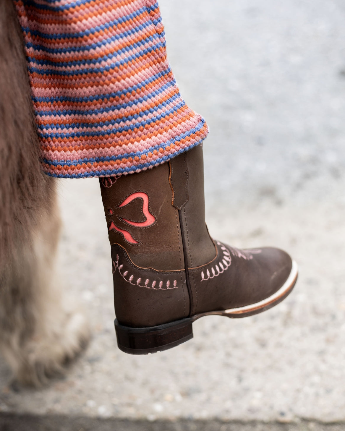 Bow boot Low Dark Brown Kids