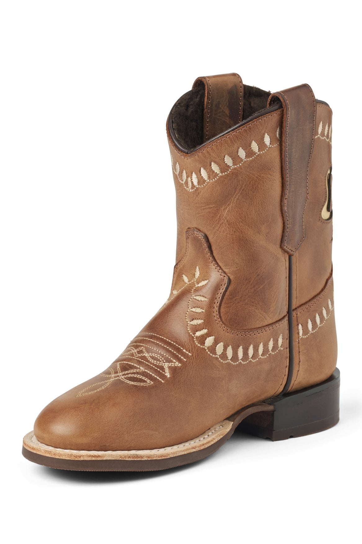 Bow boot Low Cognac