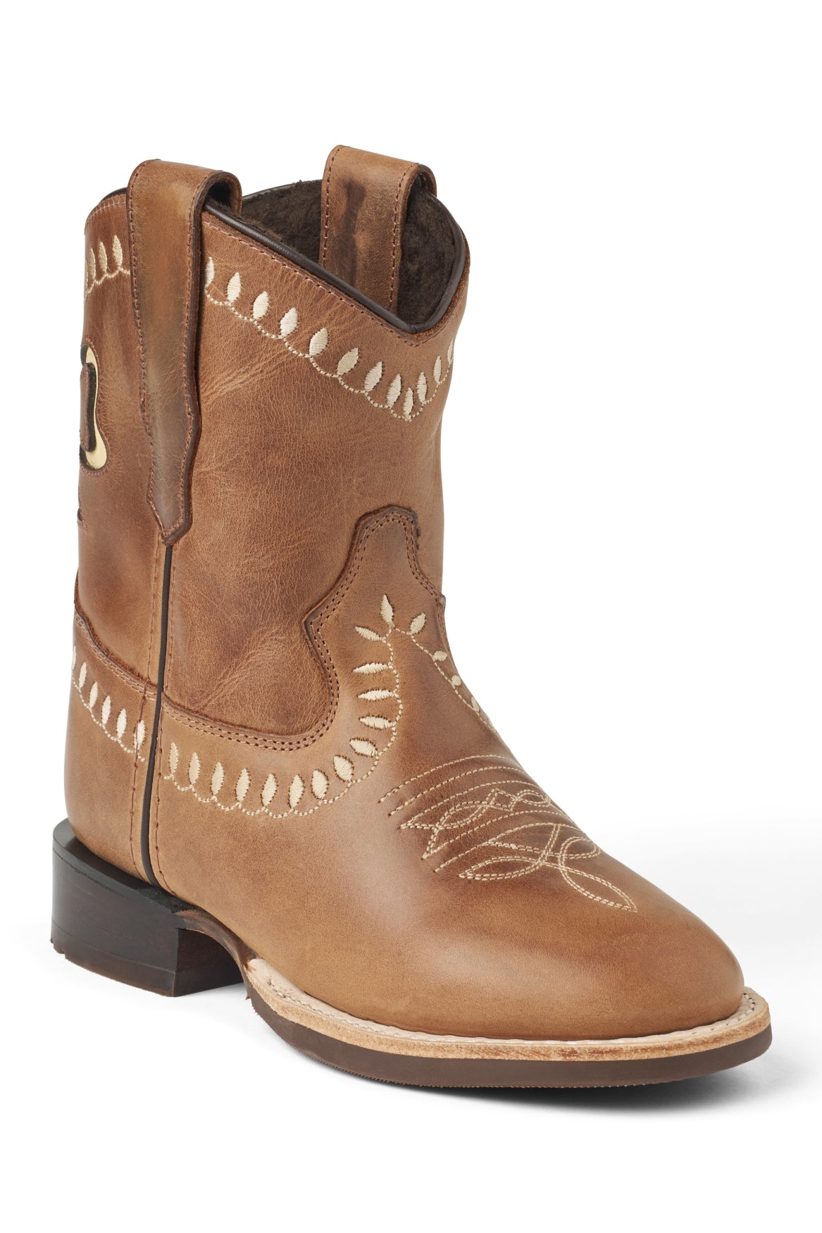 Bow boot Low Cognac