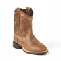 Bow boot Low Cognac Kids