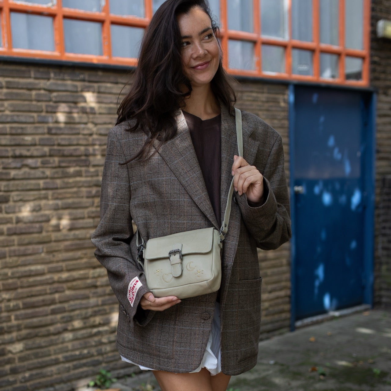 Leather Shoulderbag Ocean Green Primrose